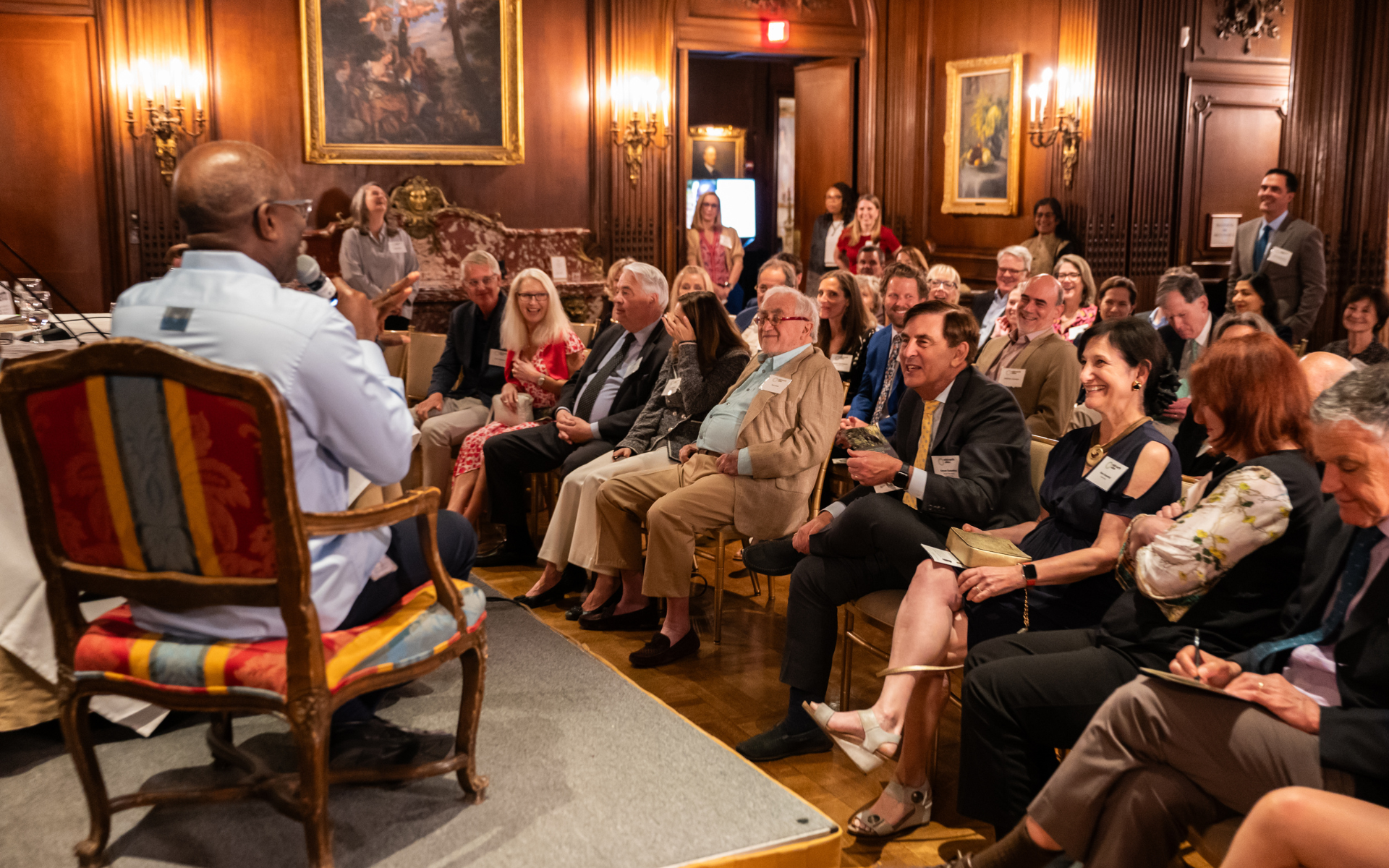 Attendees gather at the Wild Earth Allies event, "Local Action, Global Impact: Celebrating Community-Based Conservation"