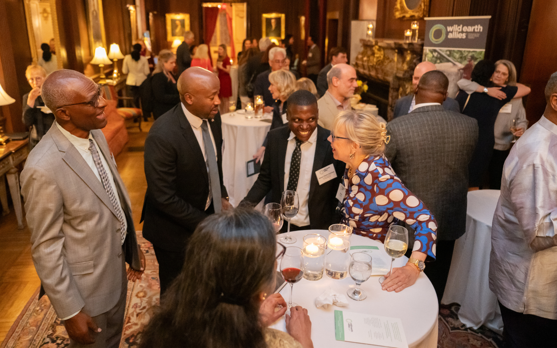 Attendees gather at the Wild Earth Allies event, "Local Action, Global Impact: Celebrating Community-Based Conservation"